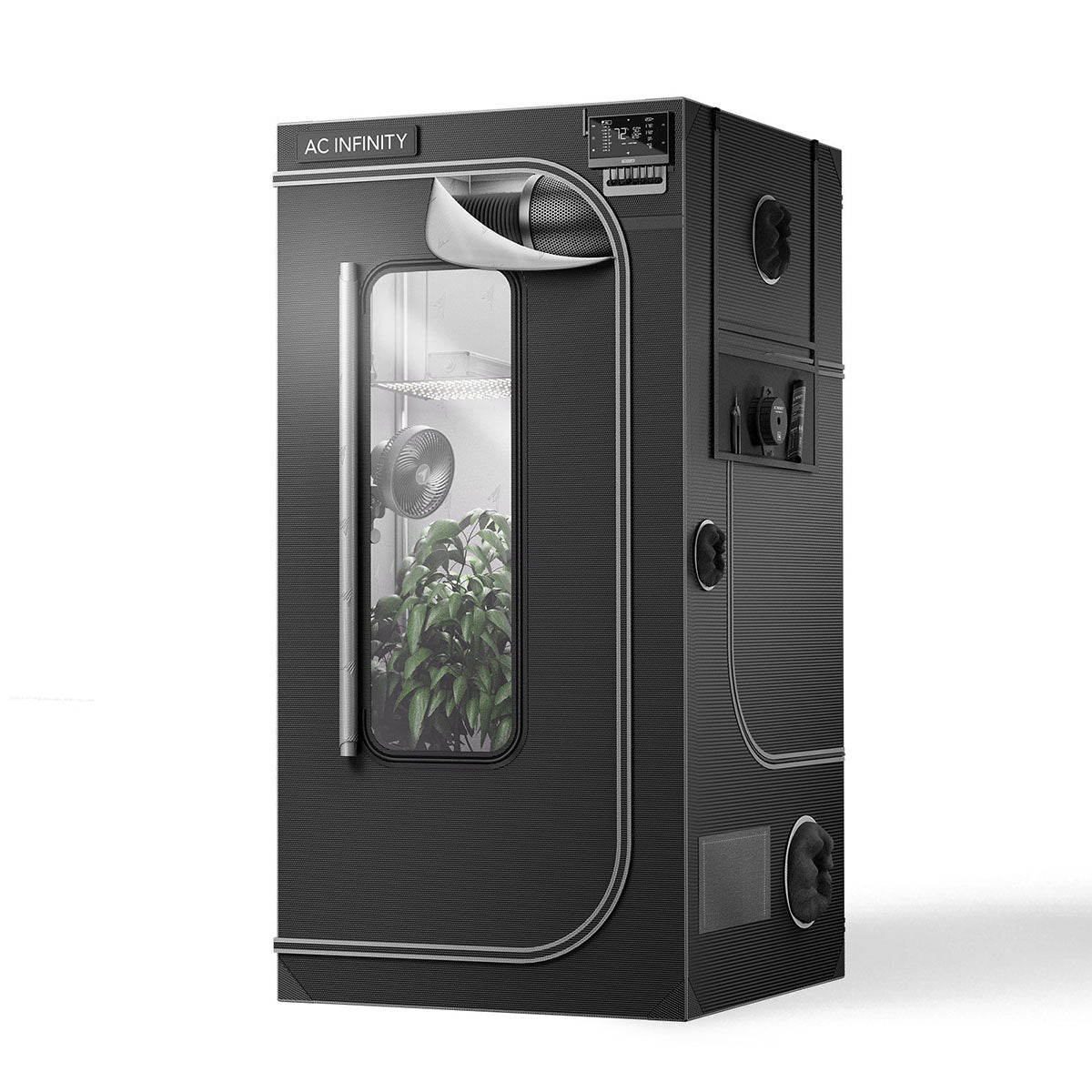 AC Infinity CLOUDLAB 733, Advance Grow Zelt 90 x 90 x 180 cm, 2000D Diamant Mylar Gewebe (Gen2)