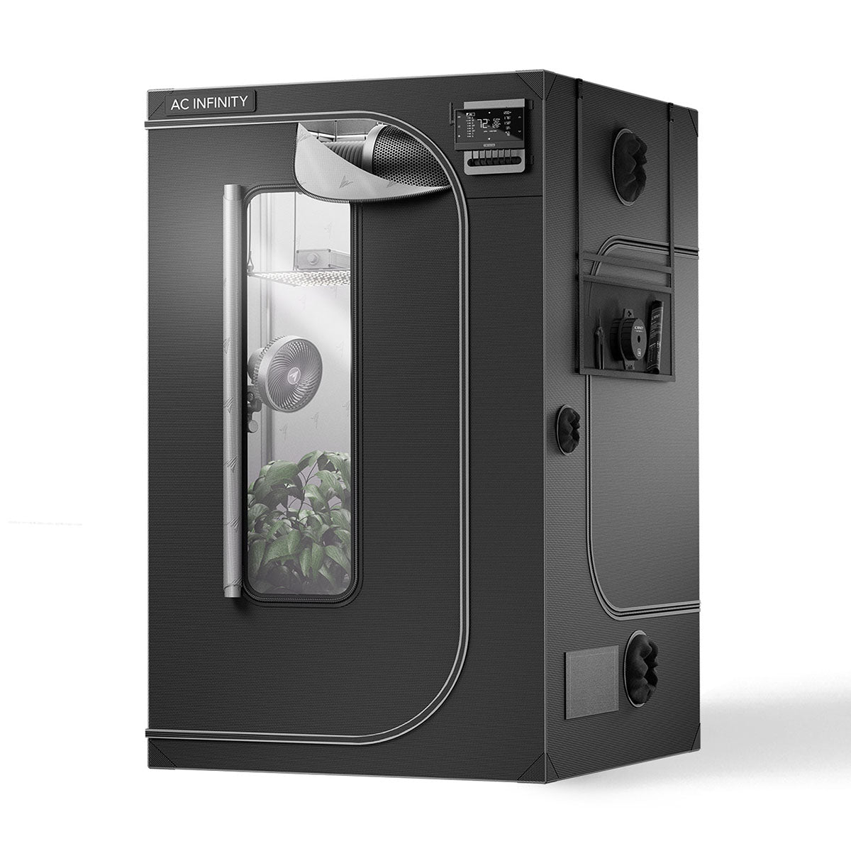 AC Infinity CLOUDLAB 866, Advance Grow Zelt 150 x 150 x 200 cm, 2000D Diamant Mylar Gewebe (Gen3)