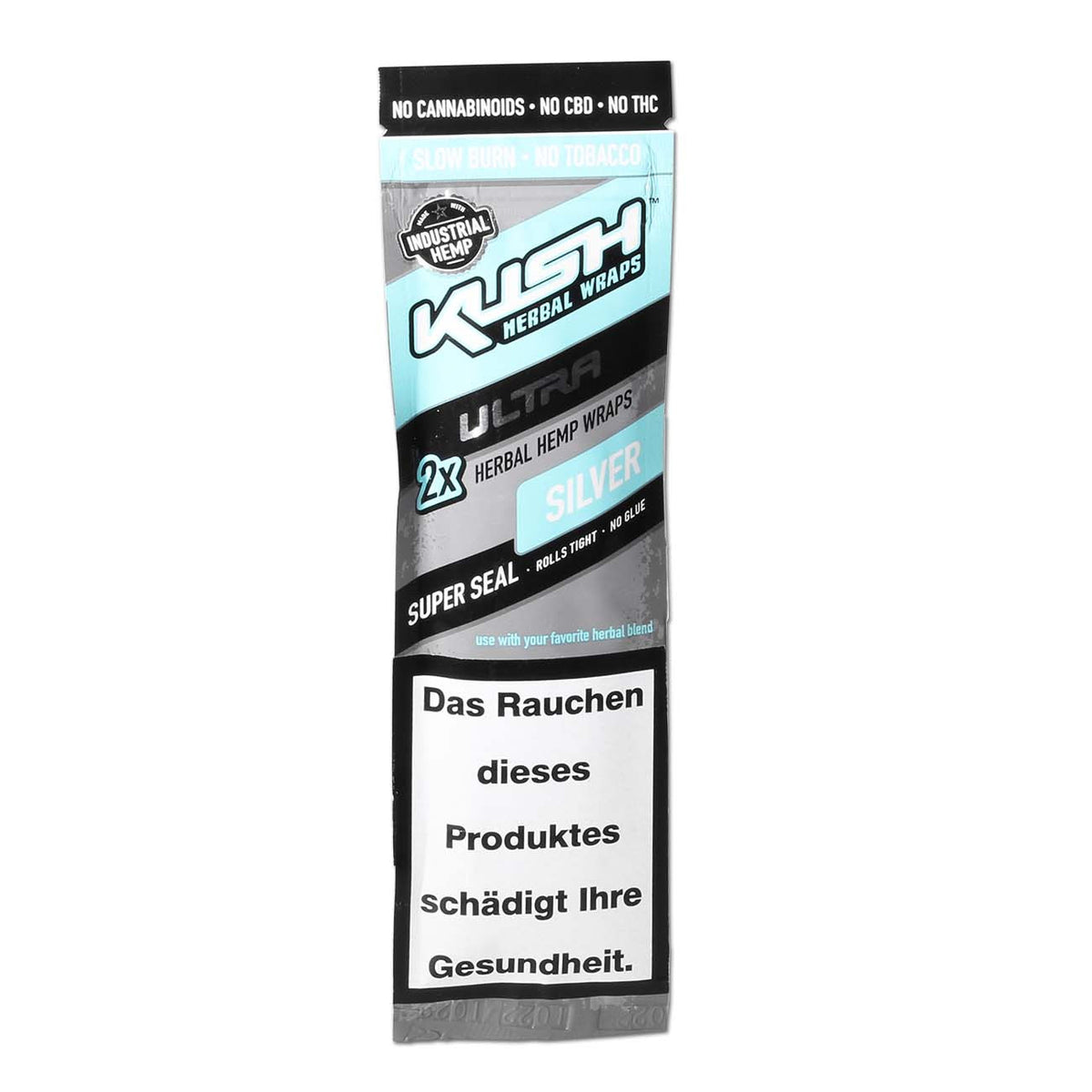 Kush Herbal Hemp Blunt Wraps Ultra Silver 2 St.