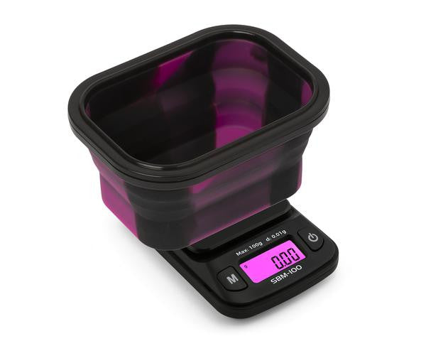 Waage On Balance Mini Silicone Bowl Scale, 100 g/0,01 g, rosa