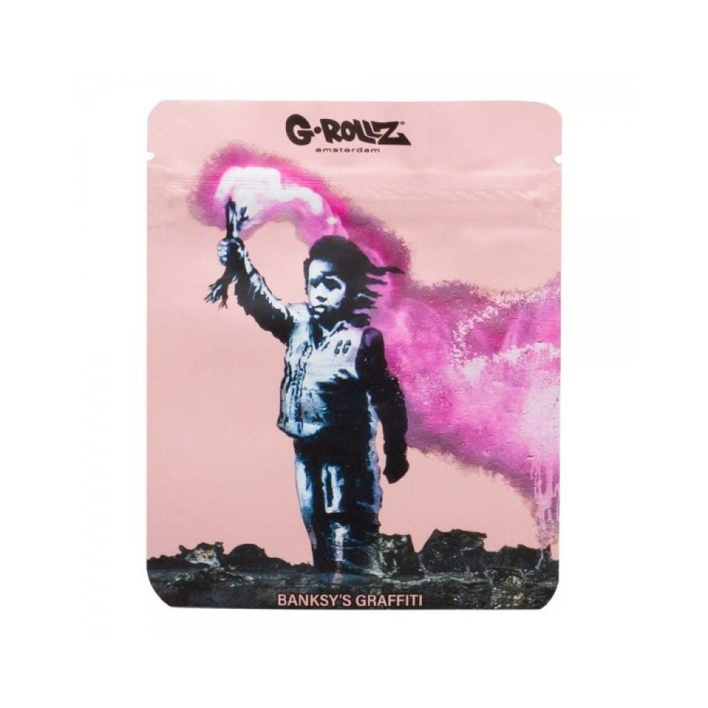 G-Rollz Banksy's Graffiti Reißverschlusstasche - 100x125 mm Torch Boy