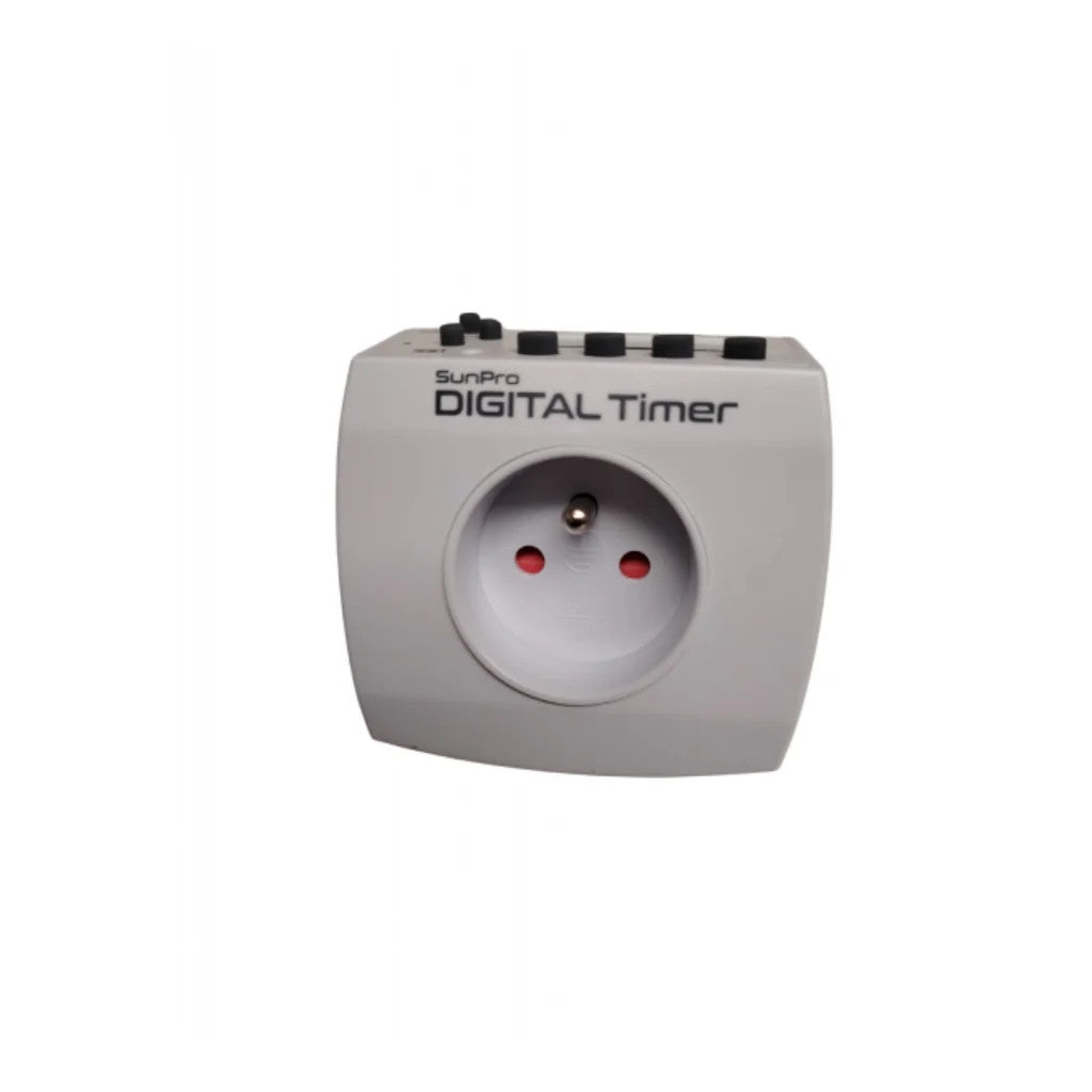 SunPro Digital SEC Zeitschaltuhr - digitale Steckdosen-Zeitschaltuhr