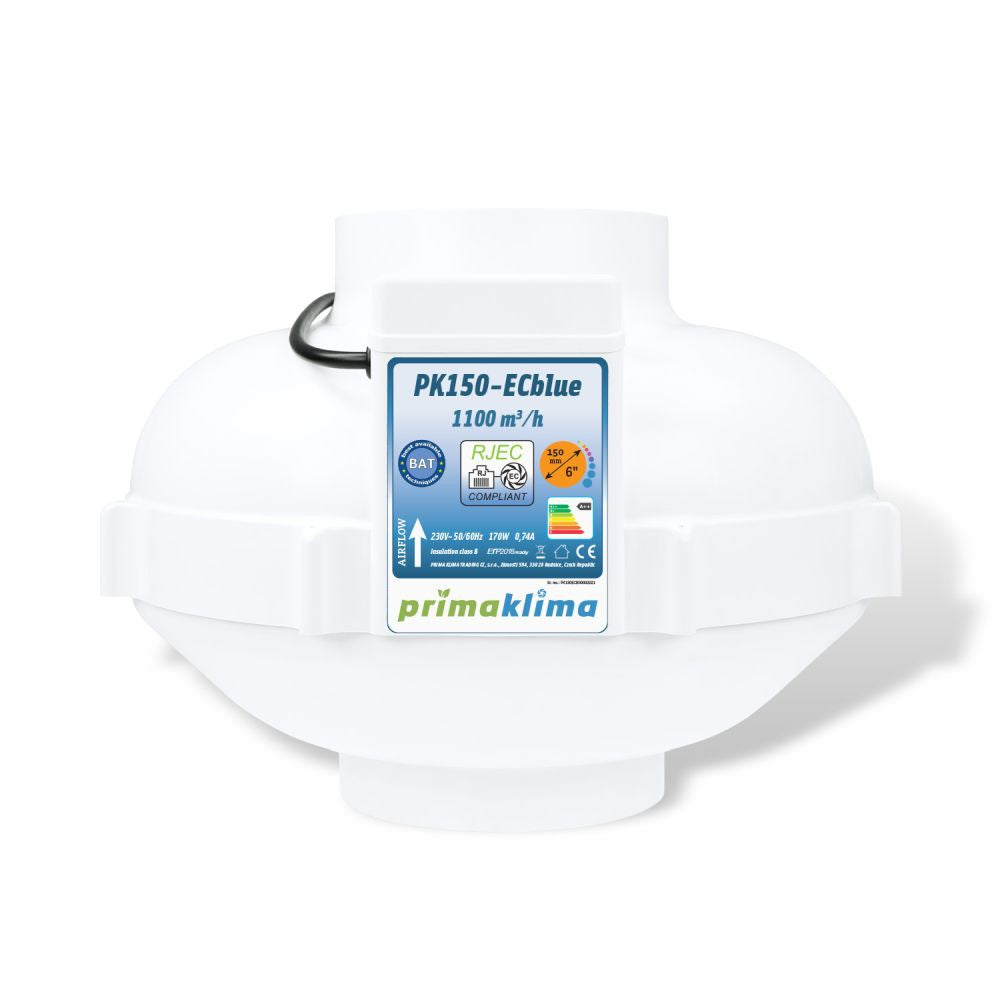 Prima Klima Rohrventilator PK150-ECblue 150 mm, 1100 m3/Std, EC motor
