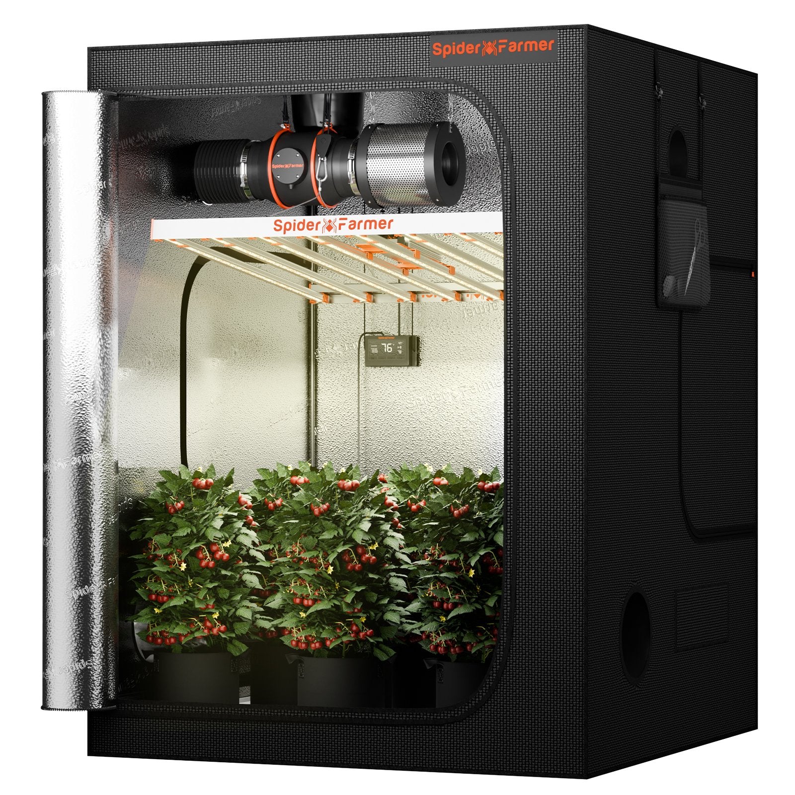 grow zelt komplett set Spider Farmer G8600 Komplettset 150 × 150 × 200 cm – Green Vita Organics