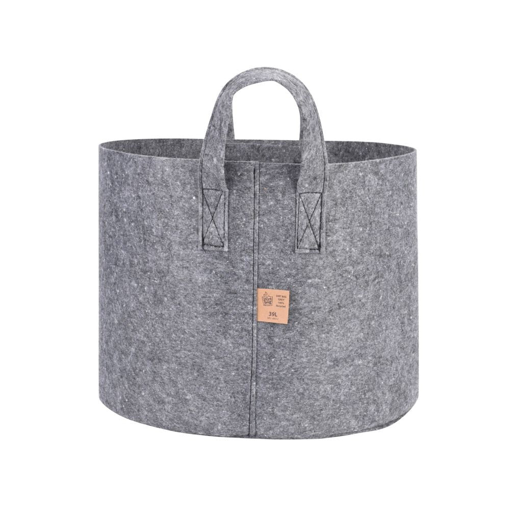 Dirt Bag Grey Stoff Topf 39 l (Topf aus 100% recyceltem Stoff) - 39x30 cm