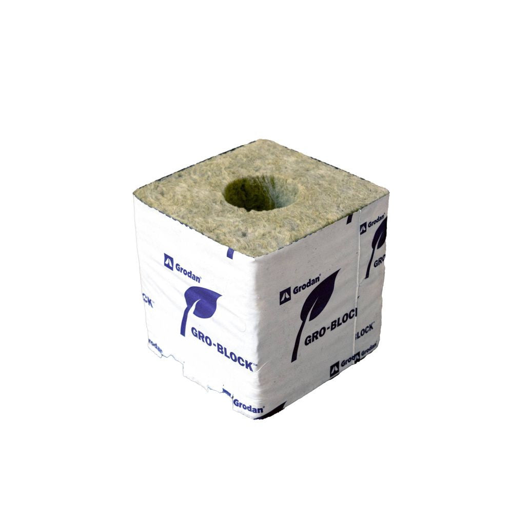 Grodan Gro-Block IMPROVED 100x100x100 mm, wachsender Würfel mit 40x40 mm Loch, 1 pc