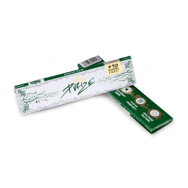 PURIZE® King Size Slim Papierchen, 42 St. pro Packung, ungebleicht