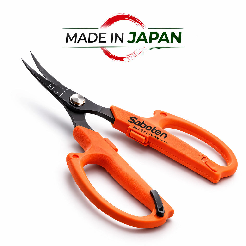 Gartenschere Saboten PT-21 Orange - gebogene Klinge