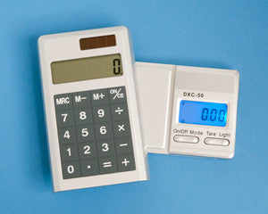 Waagenrechner 50 g × 0,01 g