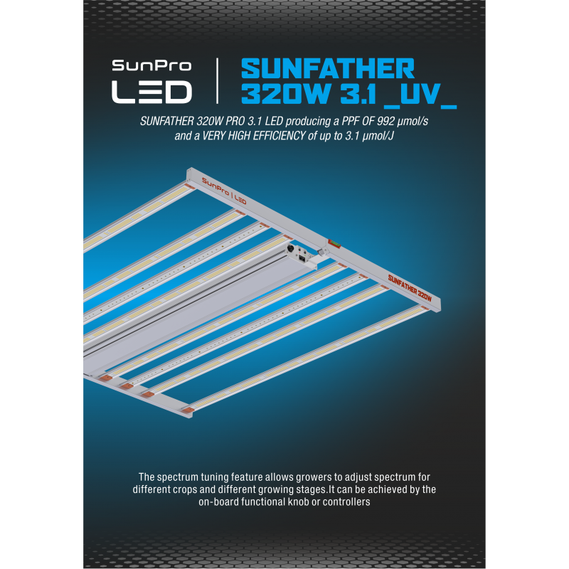 SunPro LED SUNFATHER 320W 3.1 UV