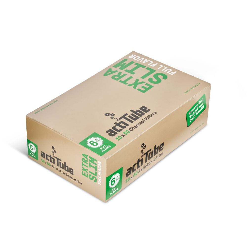 ActiTube Extra Slim 6mm carbon filters, BOX 10x50 Stk.