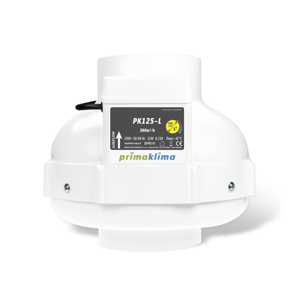 Prima Klima Rohrventilator PK125-L 125 mm - 360 m3/Std, 1-gang