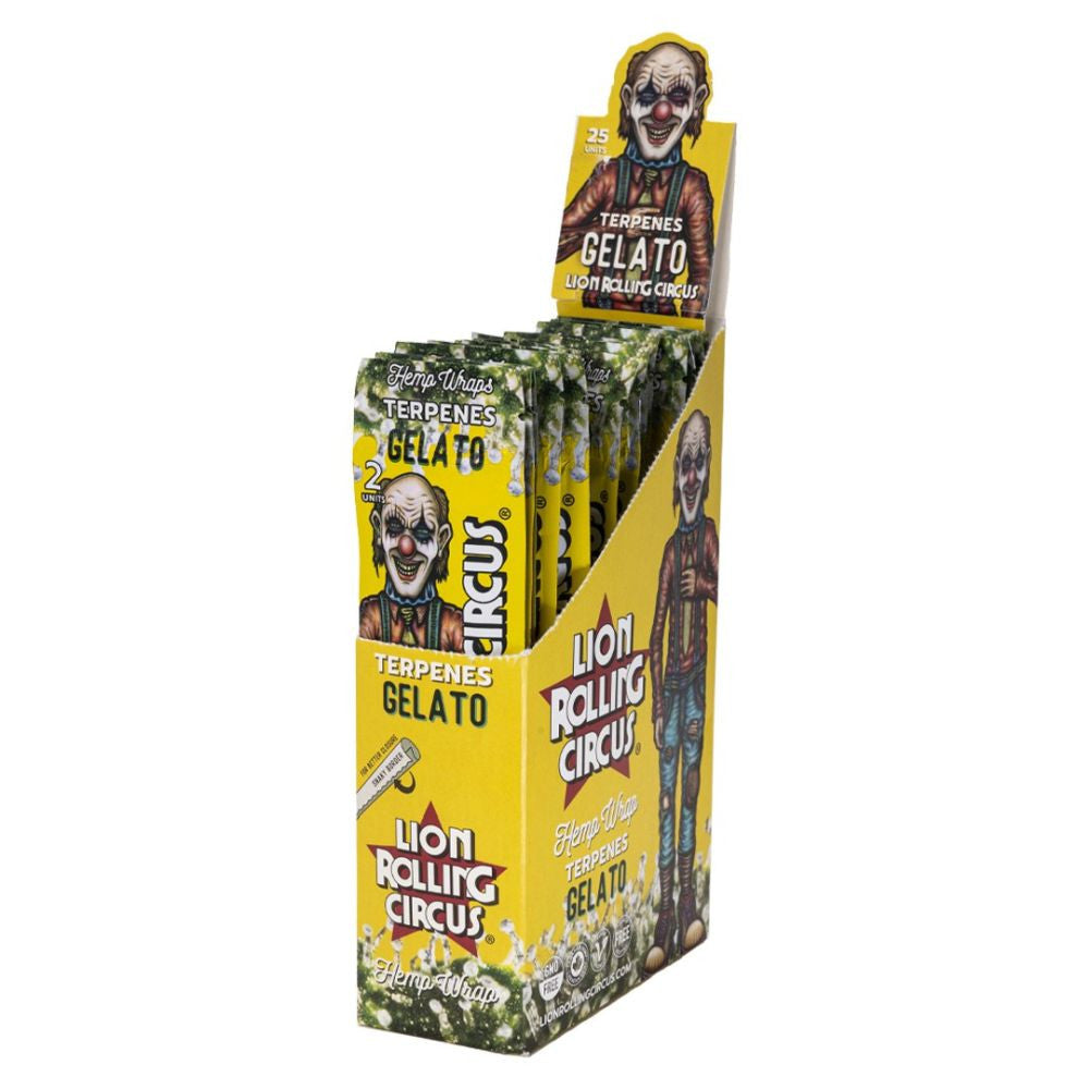 Lion Rolling Circus Hemp Wrap Gelato, BOX 25 Packungen
