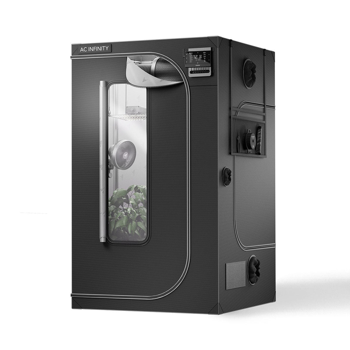 AC Infinity CLOUDLAB 844, Advance Grow Zelt 120 x 120 x 200 cm, 2000D Diamant Mylar Gewebe (Gen3)
