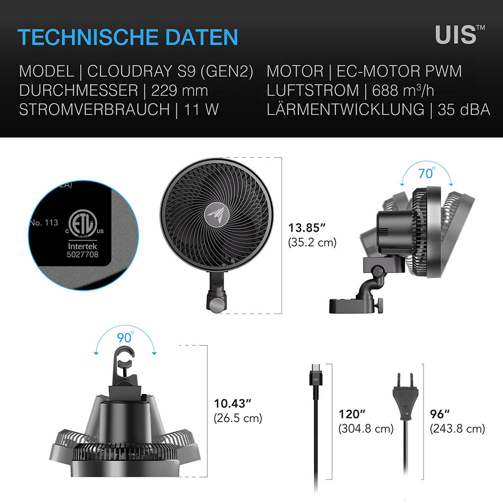 AC Infinity CLOUDRAY S9 – Bild 4