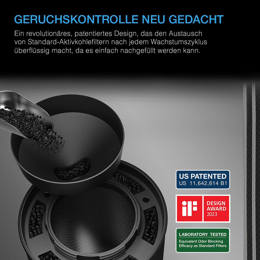 AC Infinity Nachfüllbarer Aktivkohlefilter – Bild 2