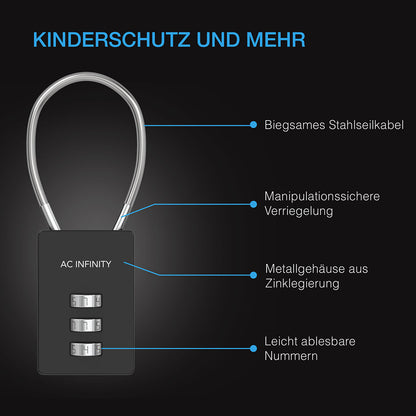 AC Infinity Kombinationsschloss – Bild 3