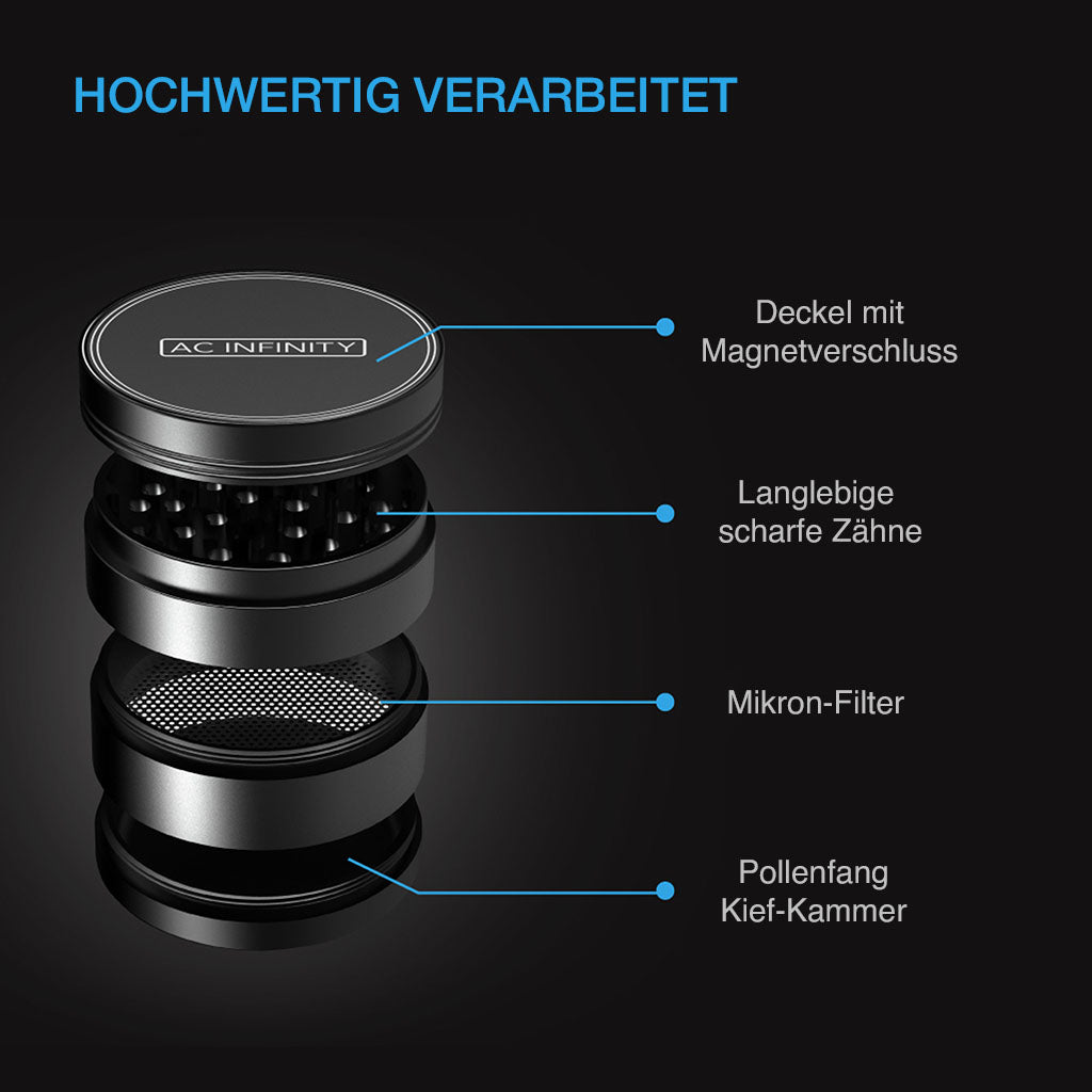 AC Infinity 3-Kammer Grinder – Bild 3