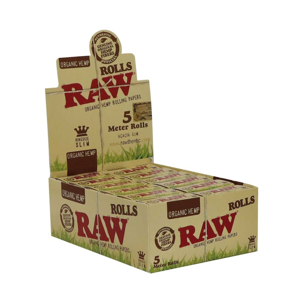 RAW Papierrollen ORGANIC Slim 5 m, BOX 24 St.