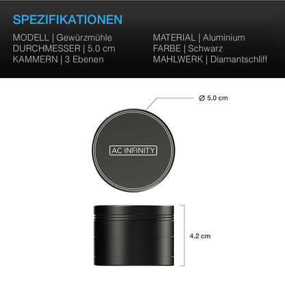 AC Infinity 3-Kammer Grinder – Bild 2