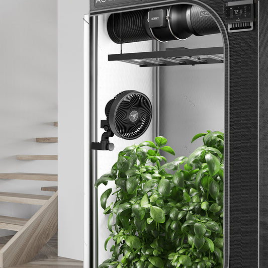AC Infinity CLOUDRAY S9, Grow-Zelt-Clip-Ventilator 225 mm, EC-Motor, automatische Oszillation