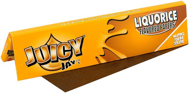 Papier JUICY JAY'S King Size, Lakritz, 32 Stk. pro Packung