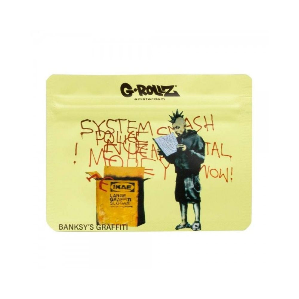 G-Rollz Banksy's Graffiti Reißverschlusstasche - 105x80 mm Ikea Punk