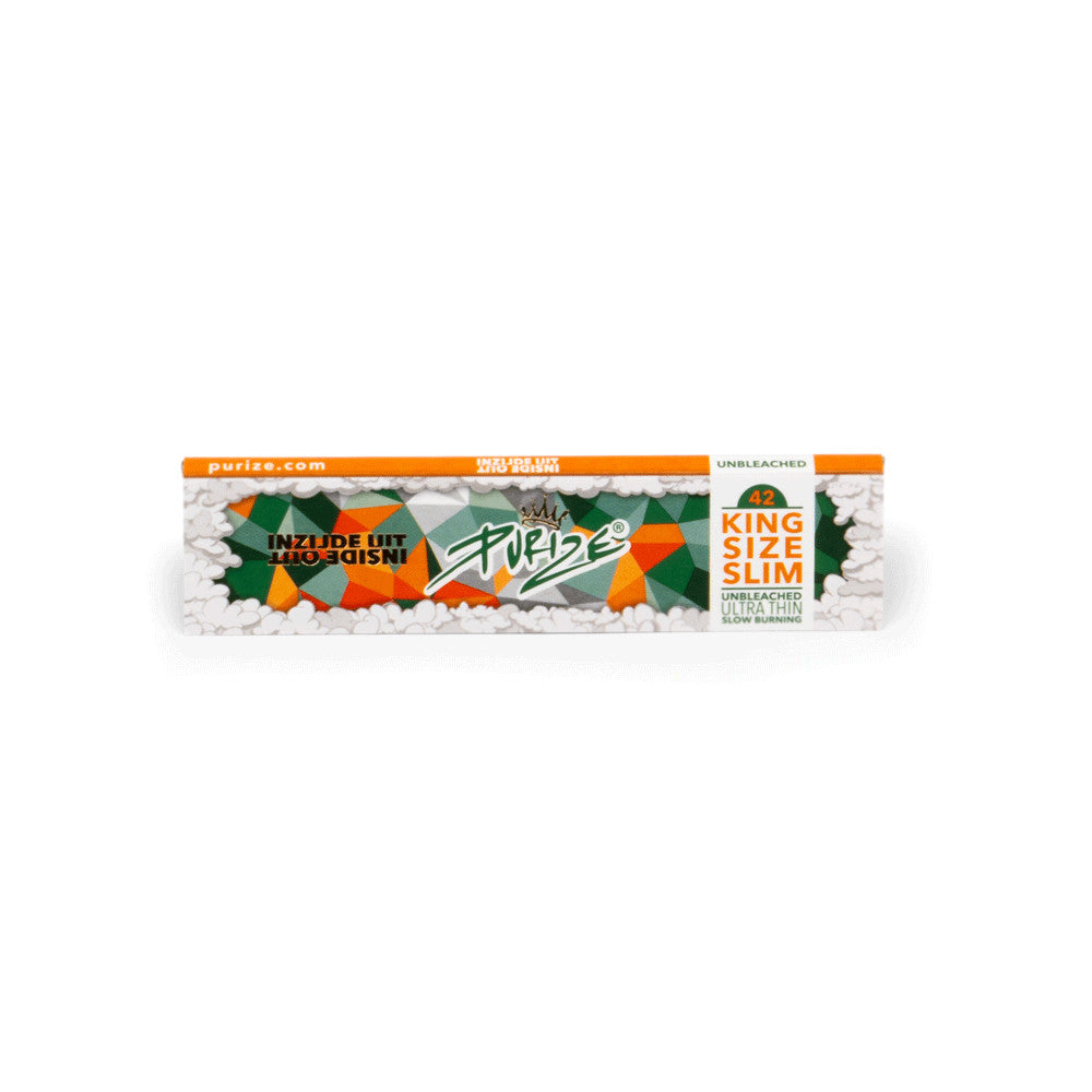 PURIZE® King Size Slim Papers - Inside Out, 42 Stück pro Packung, ungebleicht