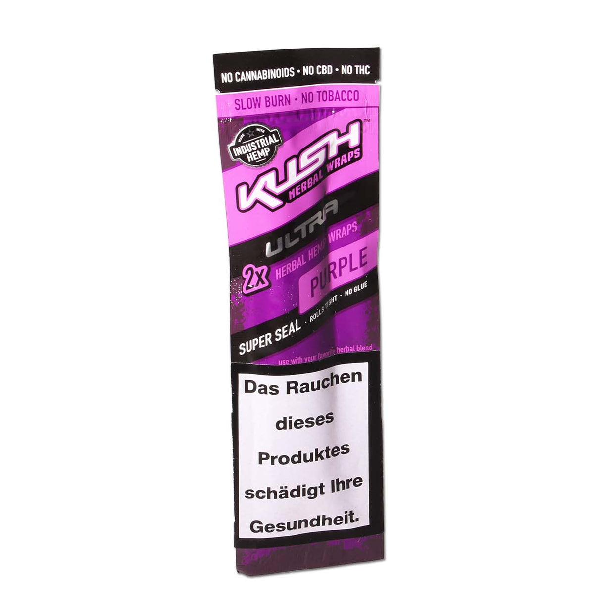 Kush Herbal Hemp Blunt Wraps Ultra Purple 2 Stk./Pack.