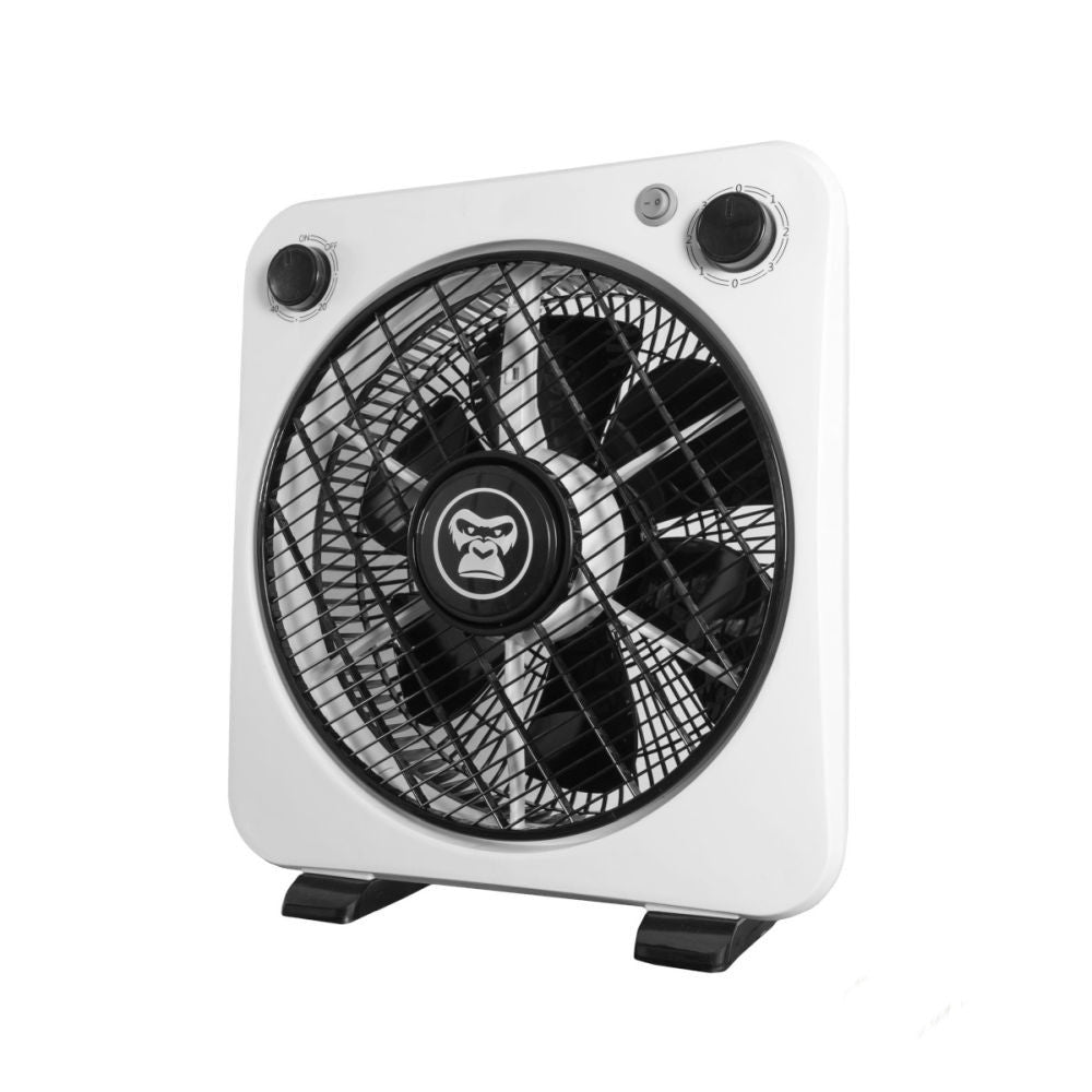 Gorilla Rotating Box Fan, dreistufiger Bodenventilator 31,5 cm