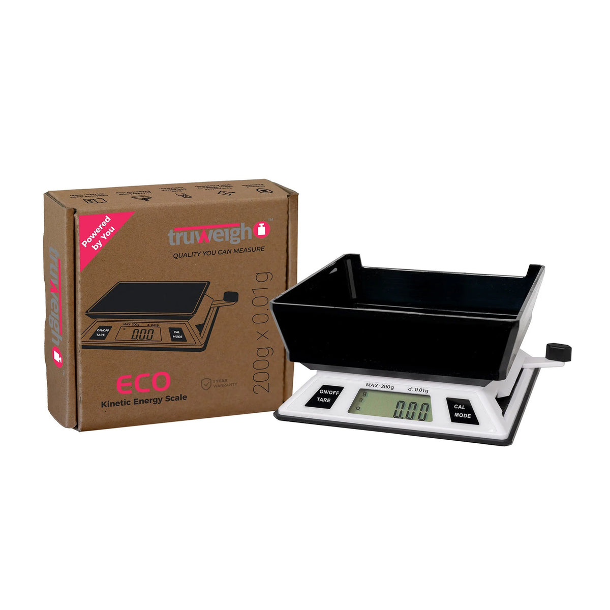 Waage ECO Kinetic Energy Miniscale 200 g/0,01 g, weiß