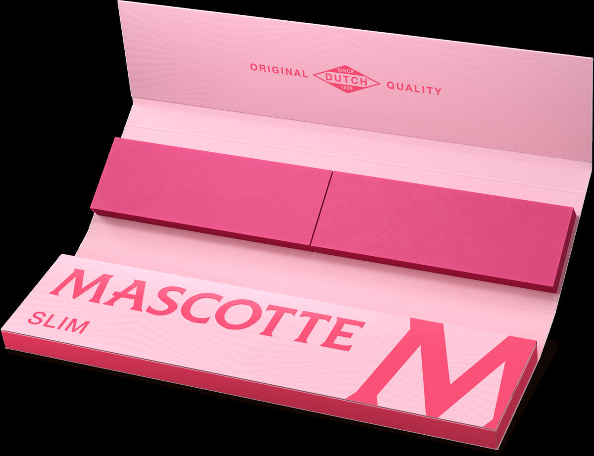 Set Mascotte Pink King Slim Combi - Papier und Filter, 34 Stk. im Pack, rosa