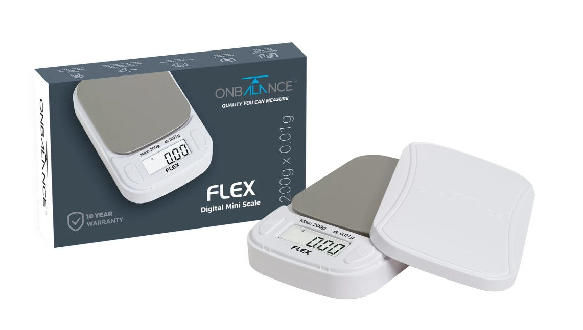 On Balance Flex Miniscale Waage, 200 g/0,01 g, weiß