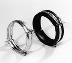 Metal clamp with rubber 250