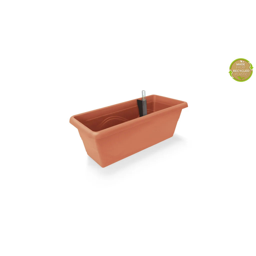 Selbstbewässernder Blumentopf Extra Line SMART, Länge 50cm Terrakotta