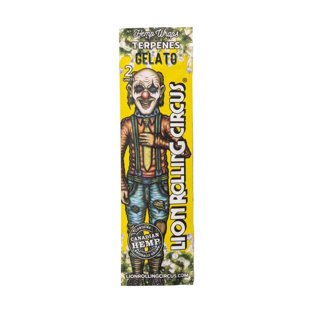 Löwen-Rollzirkus-Hanf-Wickel - Hanfblunt, Packung mit 2 Stück Gelato