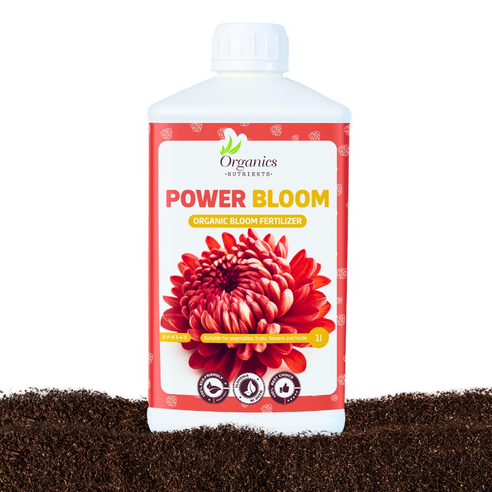 Organics Nutrients Power Bloom organischer Blütedünger Flasche