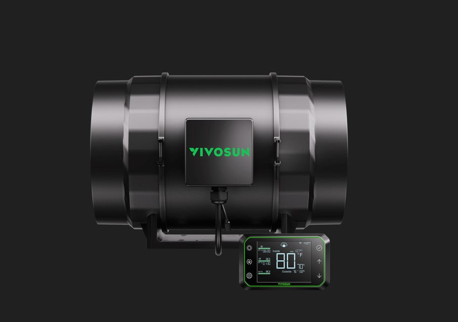 VIVOSUN AeroZesh S8 Intelligenter Inline-Ventilator 200 mm/1410 m3/h