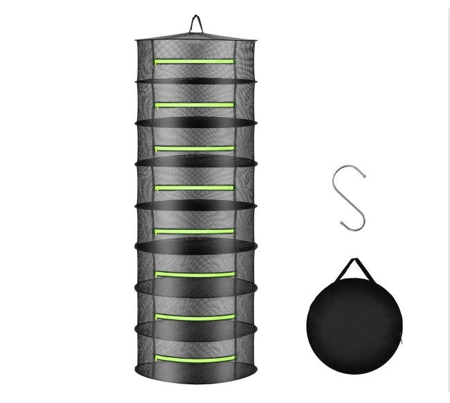 FAIRNET ZIP Trockennetz mit Reißverschluss 90 cm, 8 Etagen, Höhe 160 cm