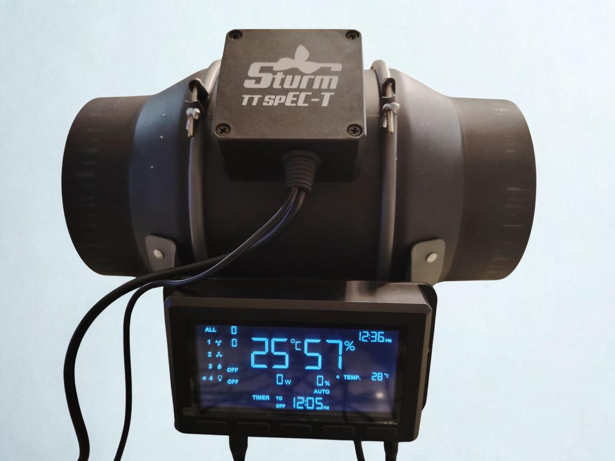 Ventilator STURM SPEC-T100 214 m3/h, 100 mm mit digitalem Controller