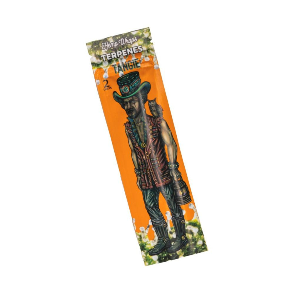 Lion Rolling Circus Hemp Wrap Terpenes Tangie, BOX 25 Stk.