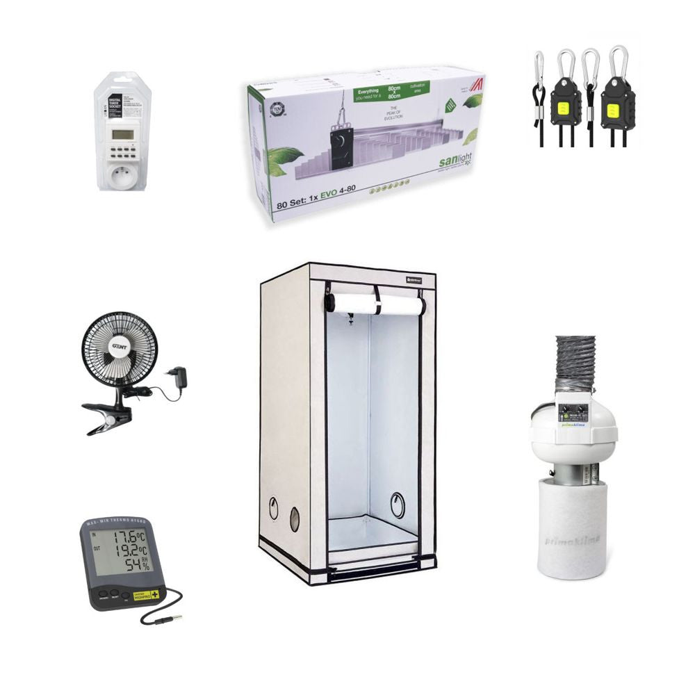 B2B Set Expert - Komplette grow box LED SANlight 265W, 80x80x180 cm