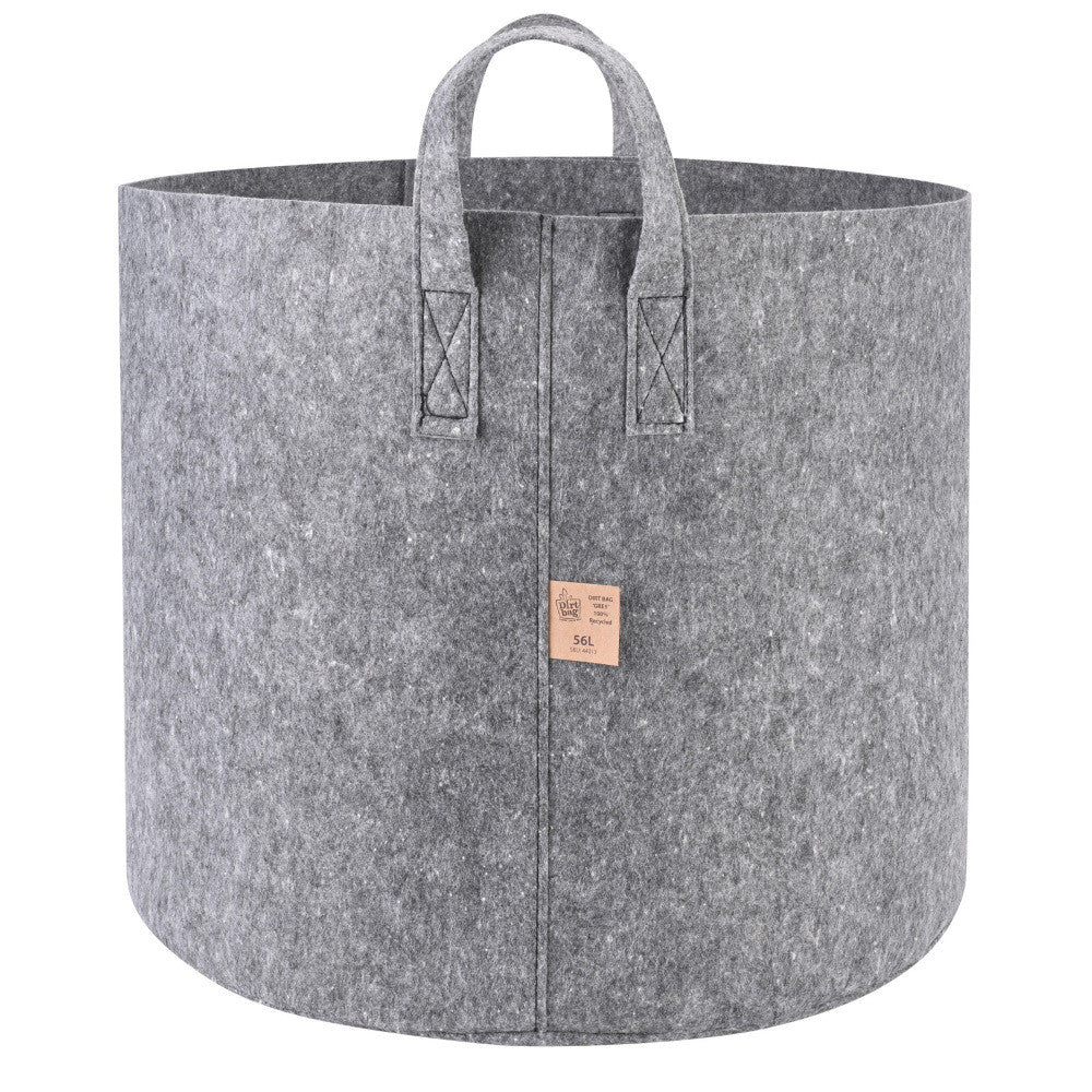 Dirt Bag Grey Stoff Topf 56 l (Topf aus 100% recyceltem Stoff) - 41x37 cm