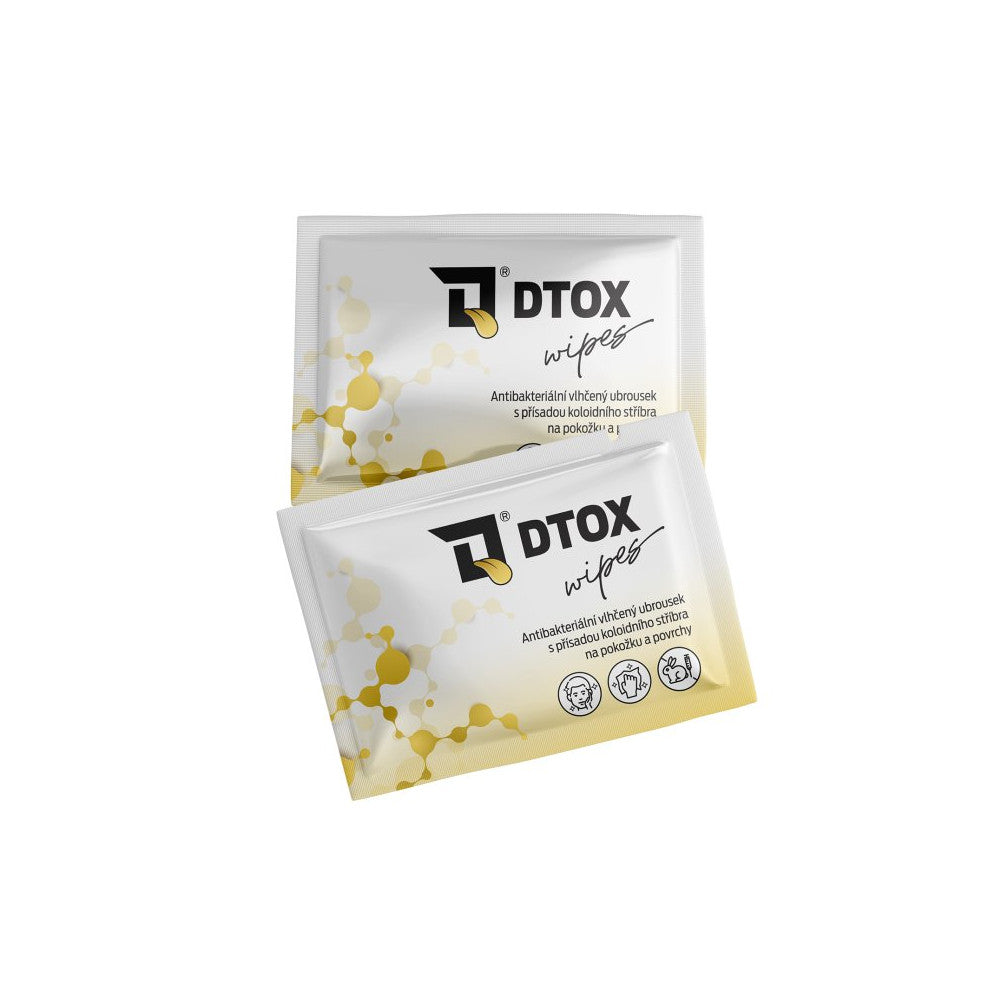 D-TOX Wipes Tücher mit kolloidalem Silber, 1 Stk.