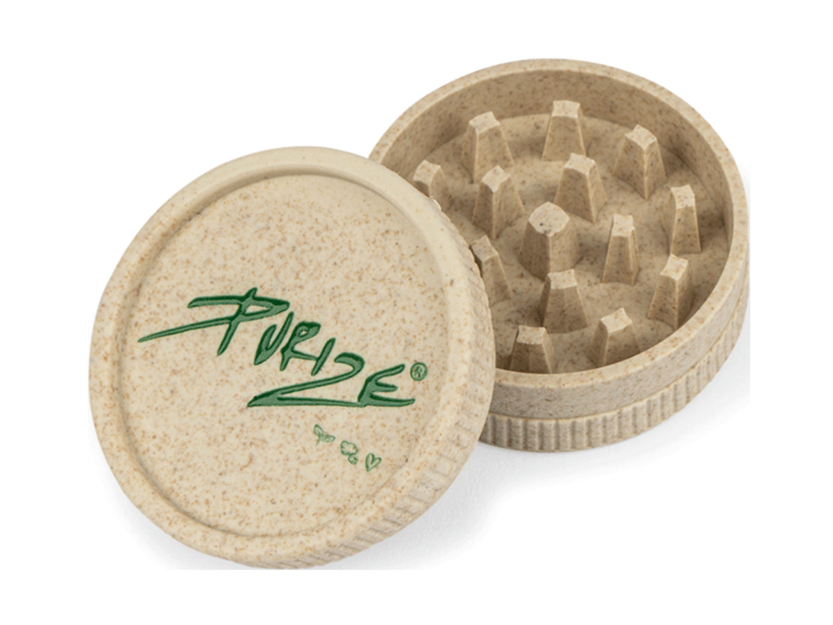 PURIZE® Organic Hemp Grinder - zweiteilige biologisch abbaubare Mühle, 1 St.