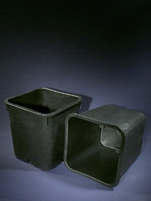 TEKU quadratischer Blumentopf, 23x23x28 cm, Volumen 11 l