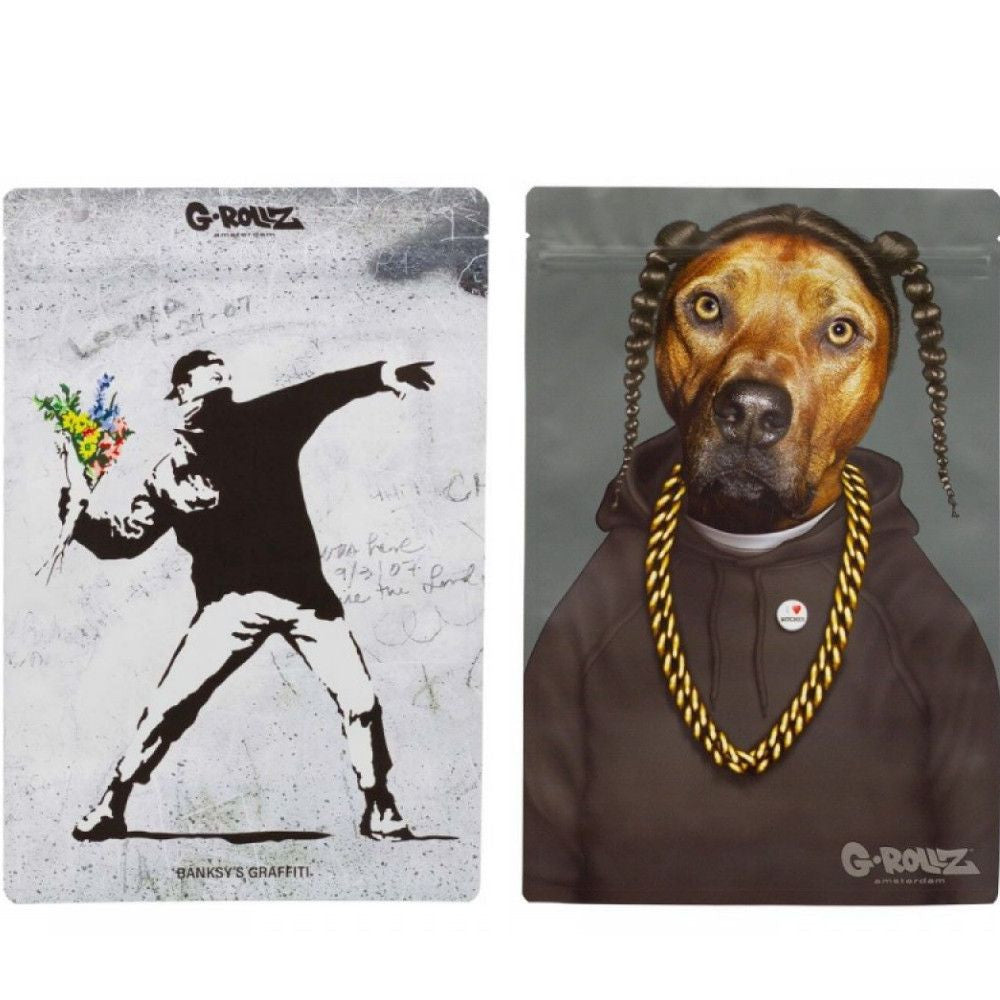G-Rollz Banksy's Graffiti Reißverschlusstasche - 200x300 mm Rap Dog