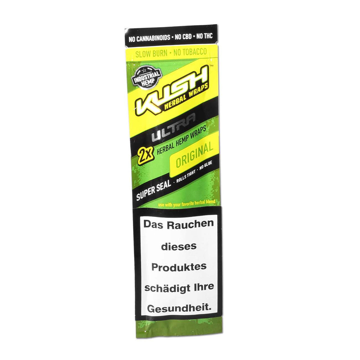 Kush Herbal Hemp Blunt Wraps Ultra Green 2 Stk.