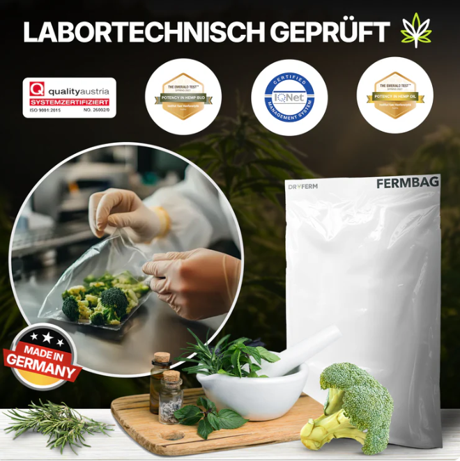 DryFerm Bags 3er Sets – Passives Trocknen & Curing ohne Technik