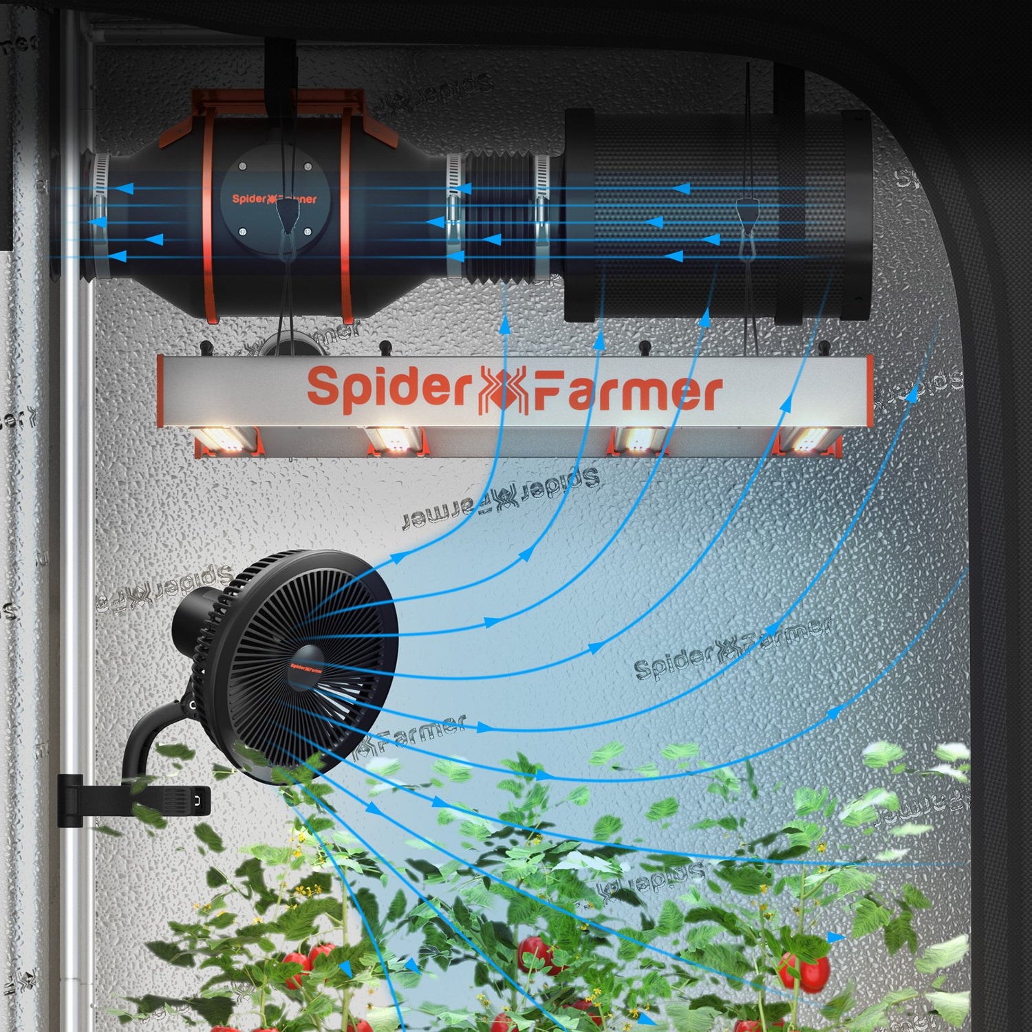Spider Farmer Zubehör im Komplettset